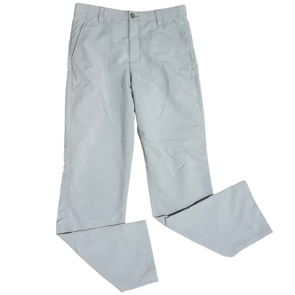 Under Armour Loose Fit Golf Pants Athletic Performance Gray Size 18 Girls Youth